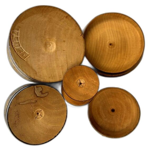 (3) Vintage Turned Wood Trinket Boxes (1) Signed by Pedro - Picture 5 of 8